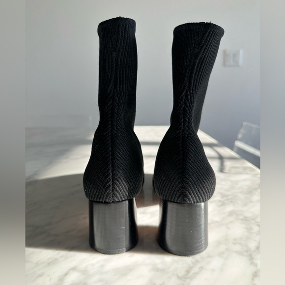 Vince Tasha Black Knit Boots - Picture 6 of 13